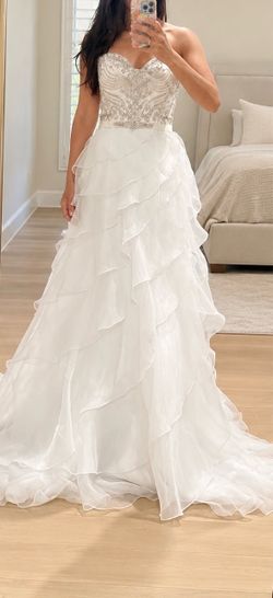 Stunning Casablanca Bridal  Beaded Gown (Size 6)