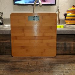Bamboo Bathroom Scale