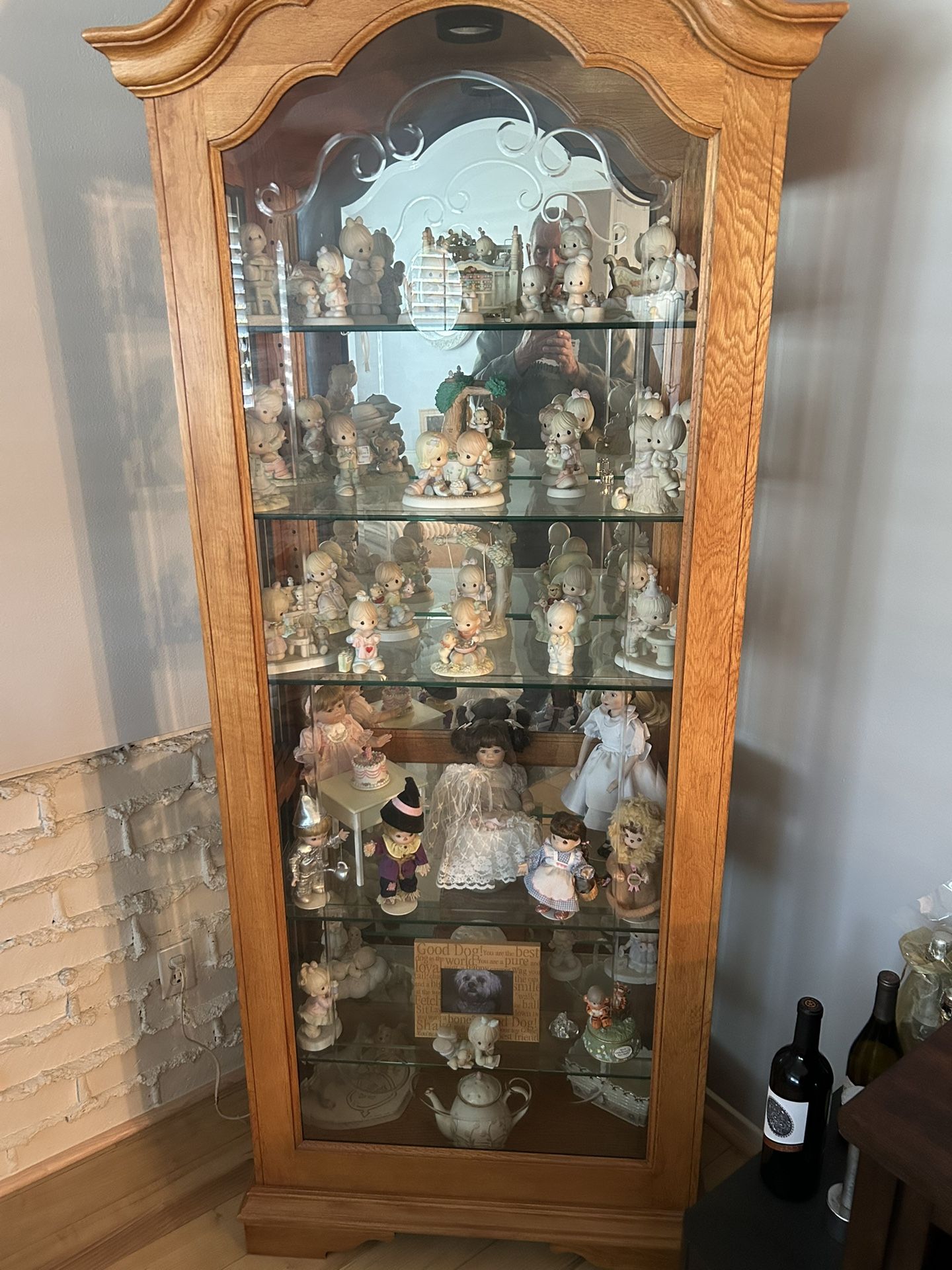 Sold Wood Curio Cabinet 
