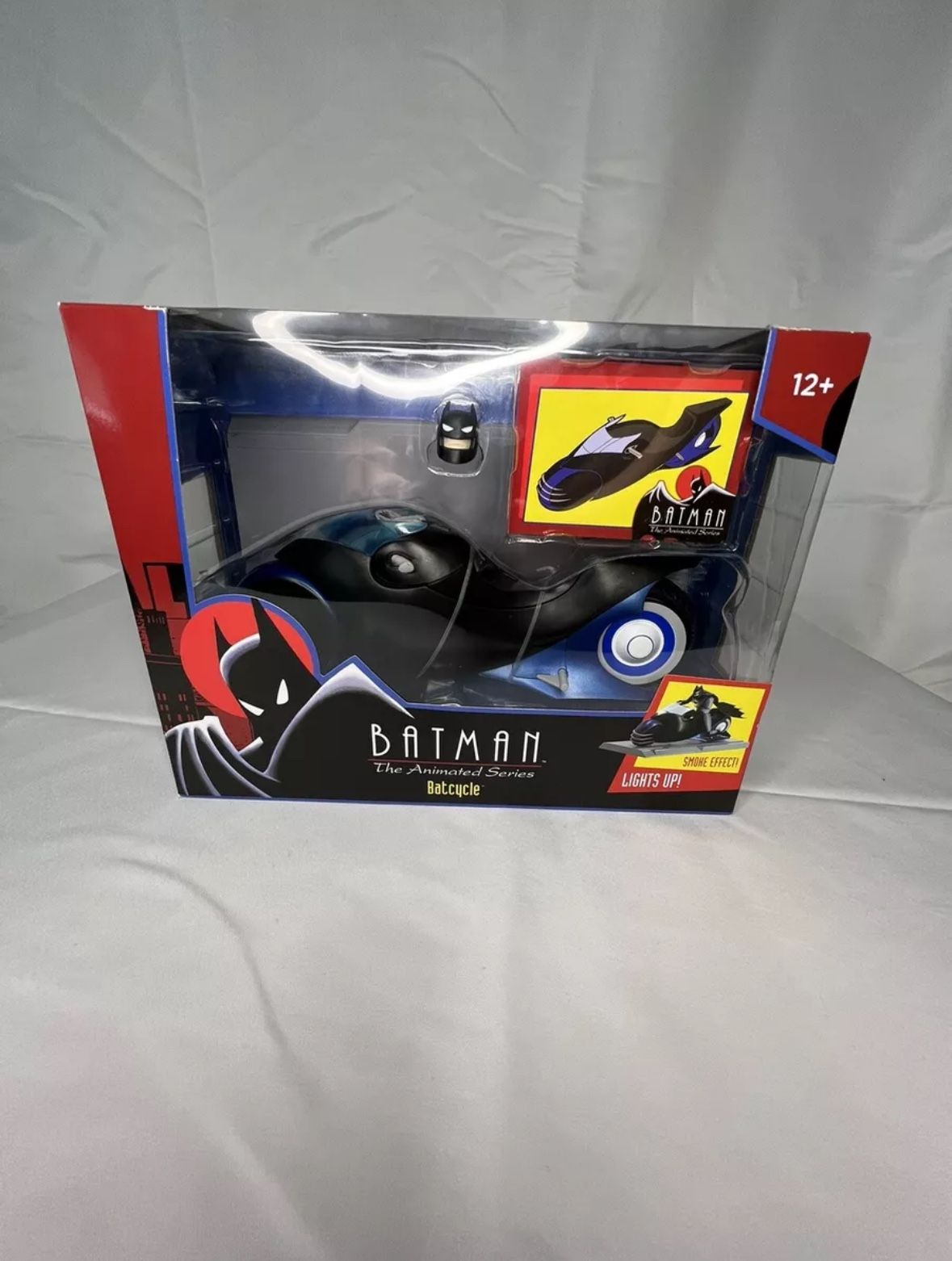 Batman The Animated Series Batcycle Figure Vehicle DC Comics McFarland Lights Up