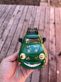 Vintage 1996 Chevron Cars Freddy 4-Wheeler No. 4 Green SUV Toy Loose