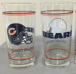 Chicago Bears Collectable Football Glass