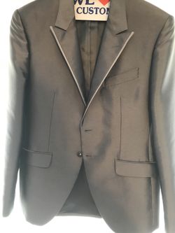 Italian Shiny Gray Tux