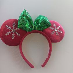 Christmas Minnie Mouse Ears