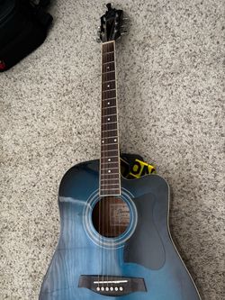 Ibanez Acoustic Guitar Blue Burst Cutaway