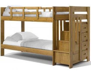 Staircase wood bunked