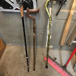 2canes And A Walking Stick 