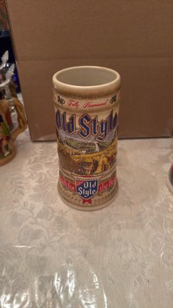 Vintage Old Style Beer Mug
