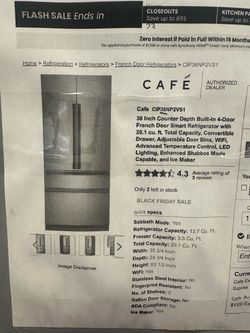 Café CIP36NP2VS1 36" French Door Refrigerator