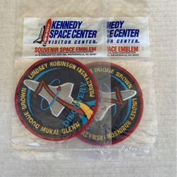 $5!! Two Space Patches Kennedy Space Center 