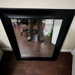 Mirror With Black Frame