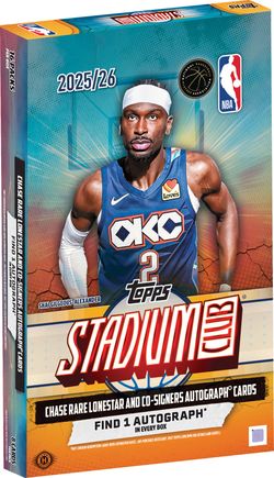 2025-26 Topps Stadium Club Basketball Hobby Box Factory Sealed NBA Pre-Order
