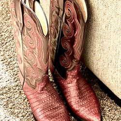 Lady’s 100% Leather Cowboy Cowgirl Boots 