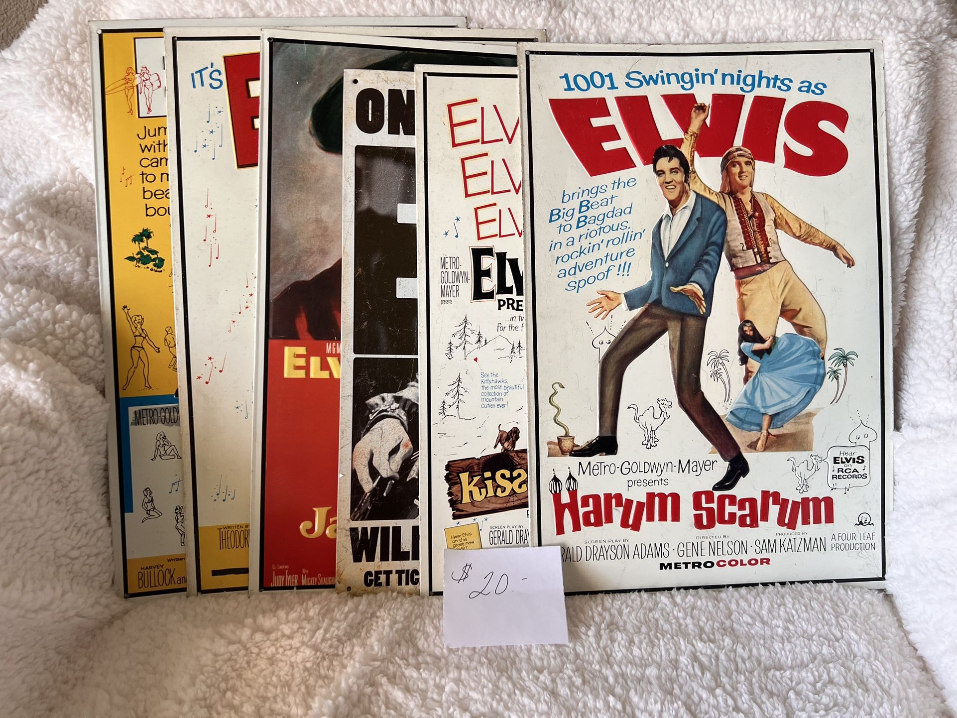 Elvis Metal Movie Signs