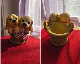 Ceramic puppy figurine