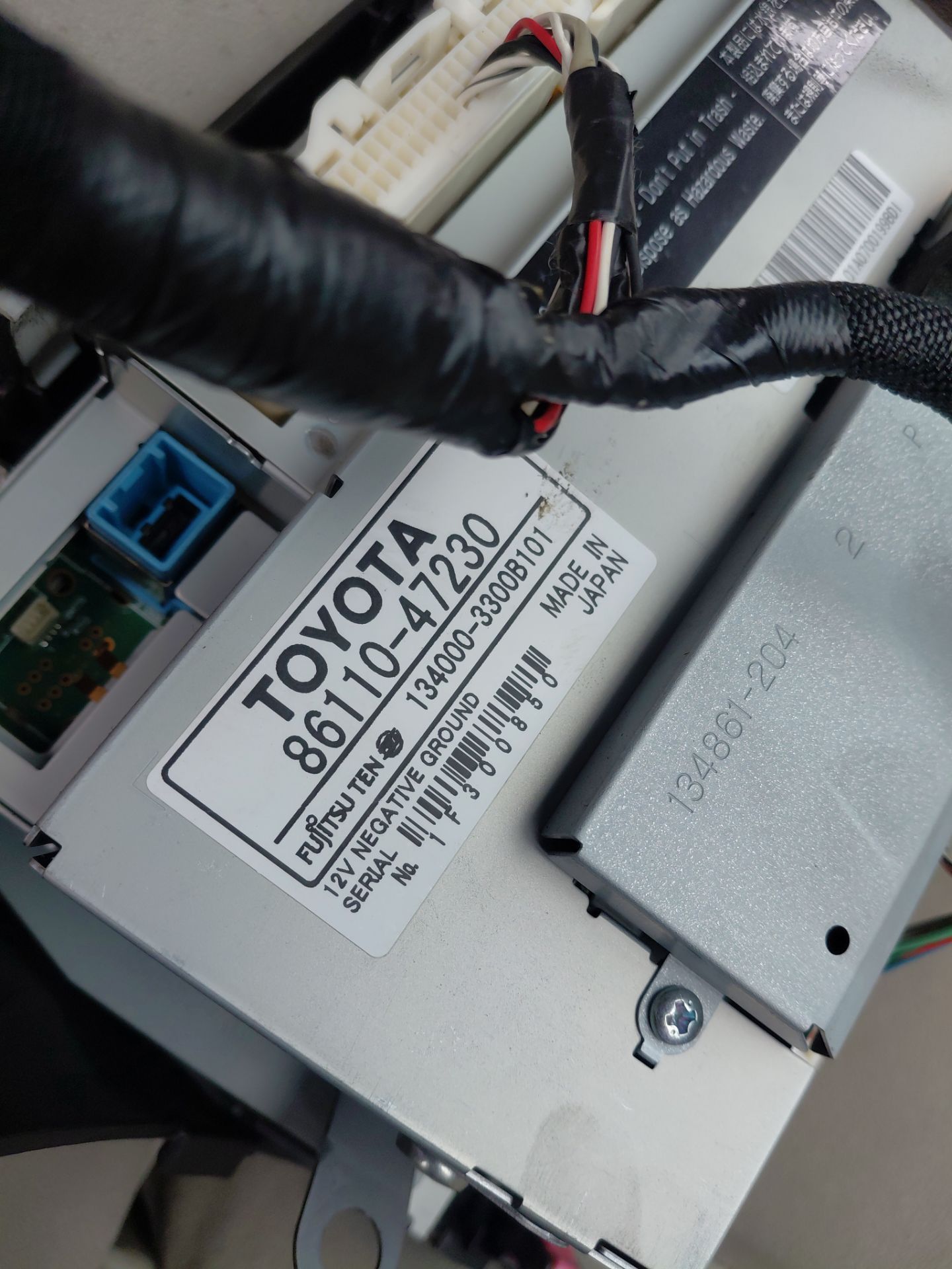 2007 toyota prius dash screen radio navigation