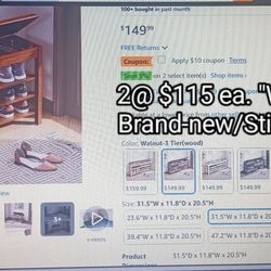 INUVR SHOE RACK BENCH W/HIDDEN COMPARTMENT