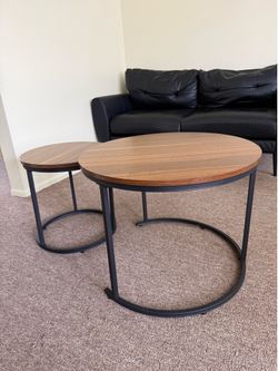 Modern Nesting Coffee Table Set of 2