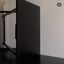 Black Wooden Folding Table 