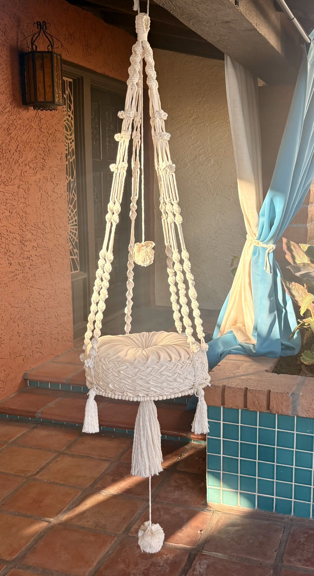 Macramé Hanging Cat Hammock / Cat Bed