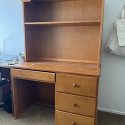 Desk With bookshelf 