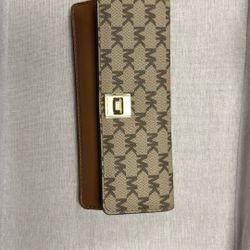 michael Kors Monogram leather Envelope wallet
