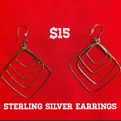 Sterling silver earrings