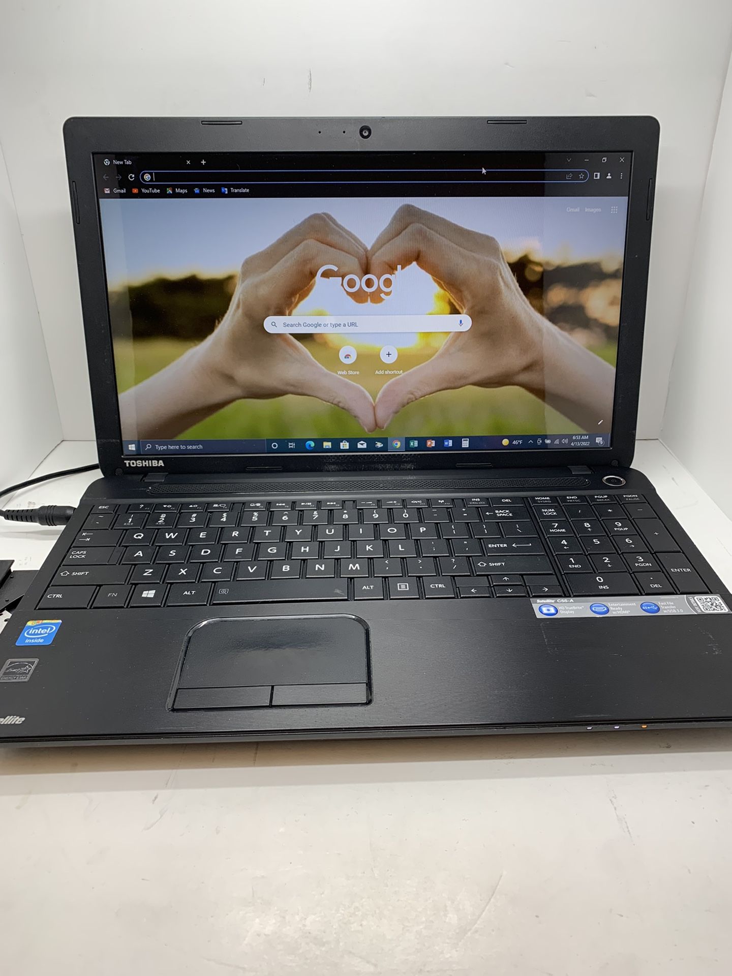 ..TOSHIBA SATELLITE…INTEL CELERON…..C55A....$ 225.00. 500 GB…..HHD...8.0 RAM . READY FOR CLASSES ON LINE OR WORK FROM HOME