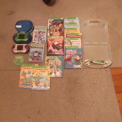 Leapfrog Video Game System Leapster 2 With Games  Cases  And Other Extras