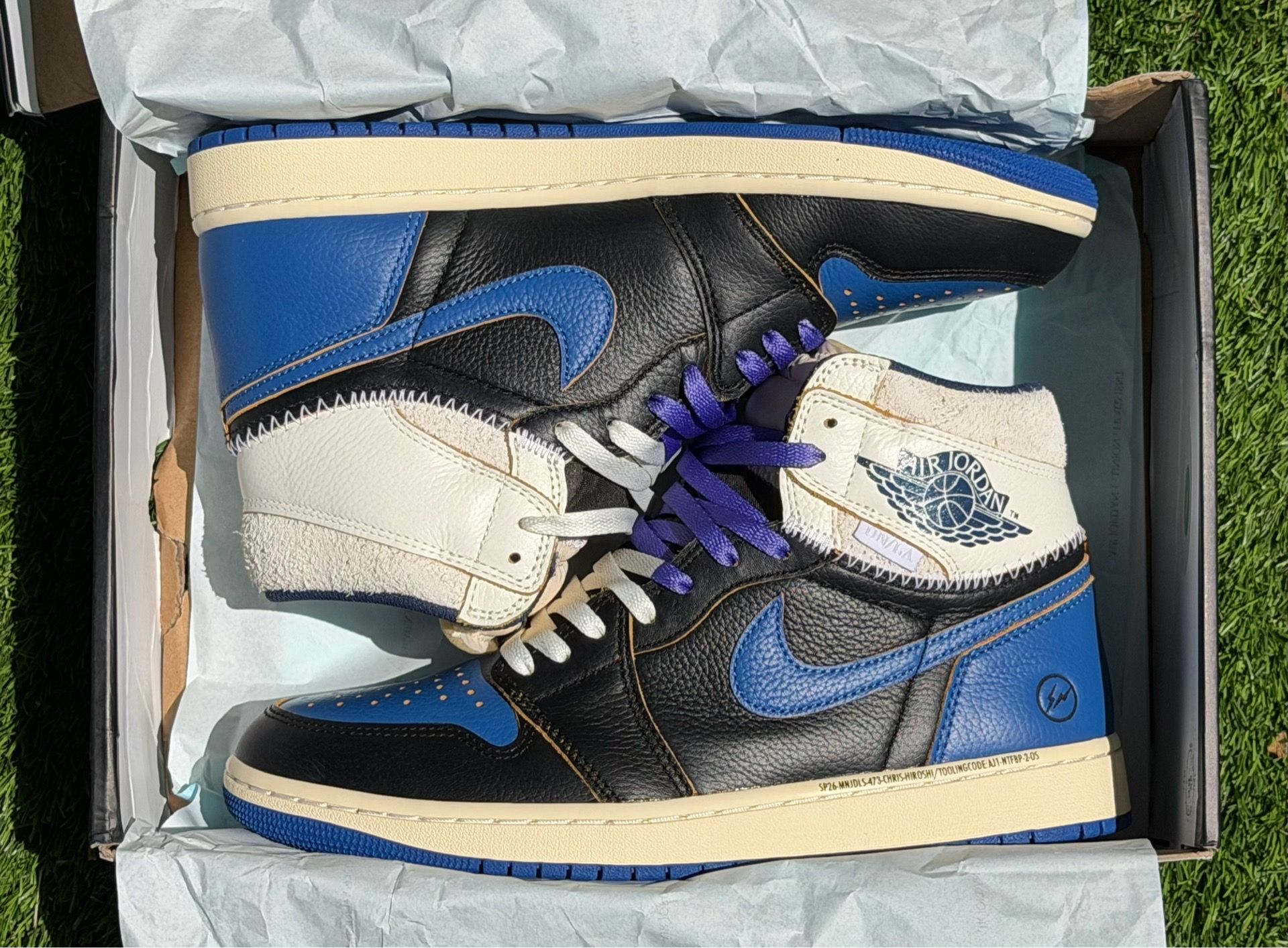 Jordan 1 High Fragment x Union LA Sport Royal