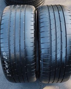 Pair 20 Goodyear Eagle Asimmetric 3 Run Flat 245/40r20 80% Tread Life