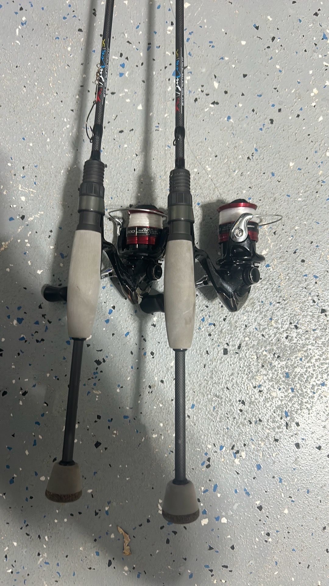 $30 2 freshwater fishing rod and reel combos