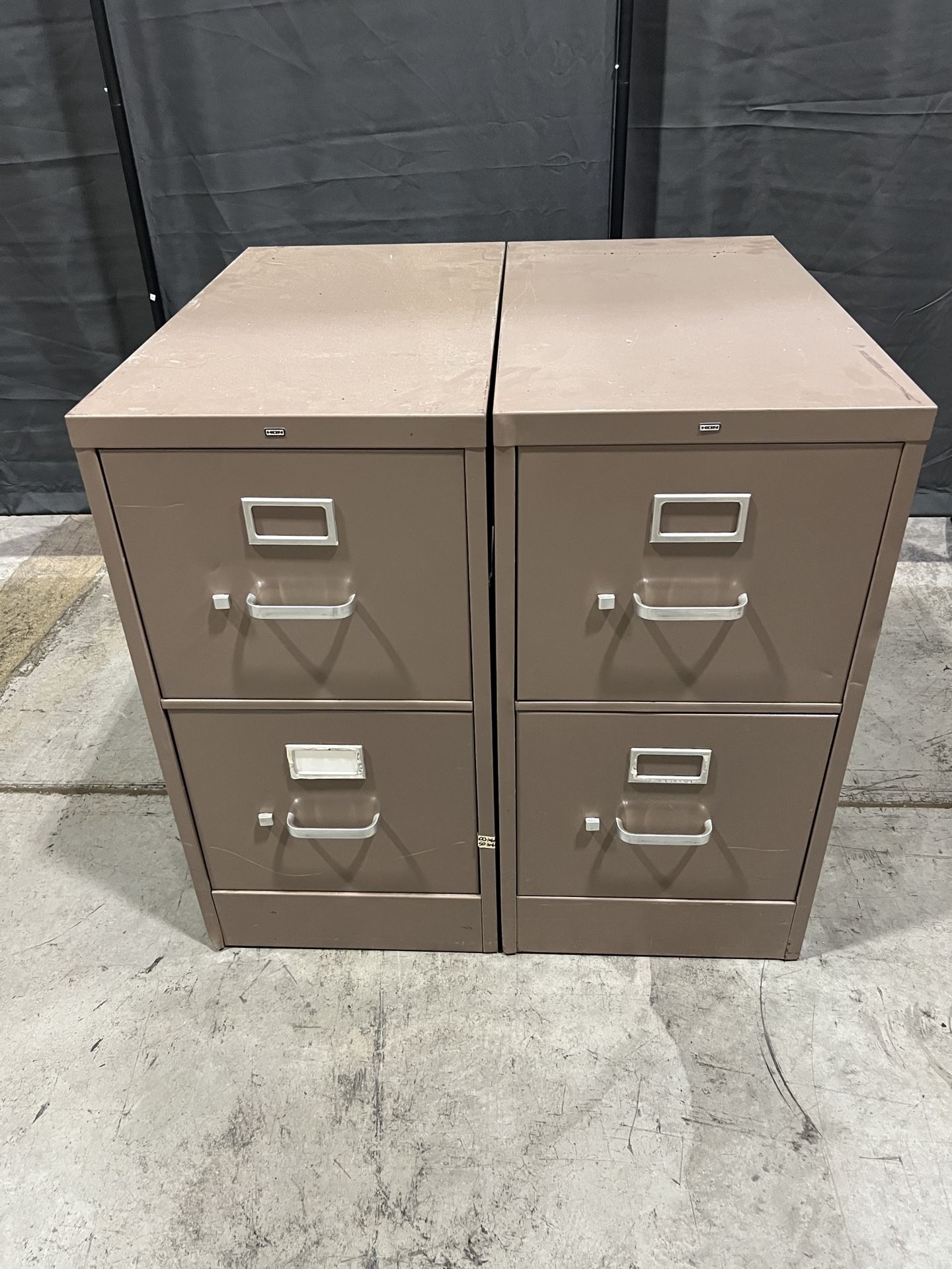File Cabinets Set Of Two. 2 Drawer.