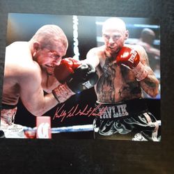 Signed Kelly The Ghost Pavlik Photo with Coa 