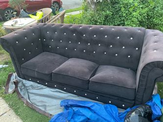 Black Rinestone Couch