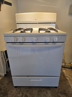 Amana White Gas Range Stove