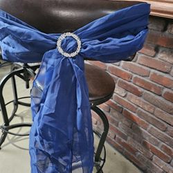 Chair Scarves with Silver Rings $22