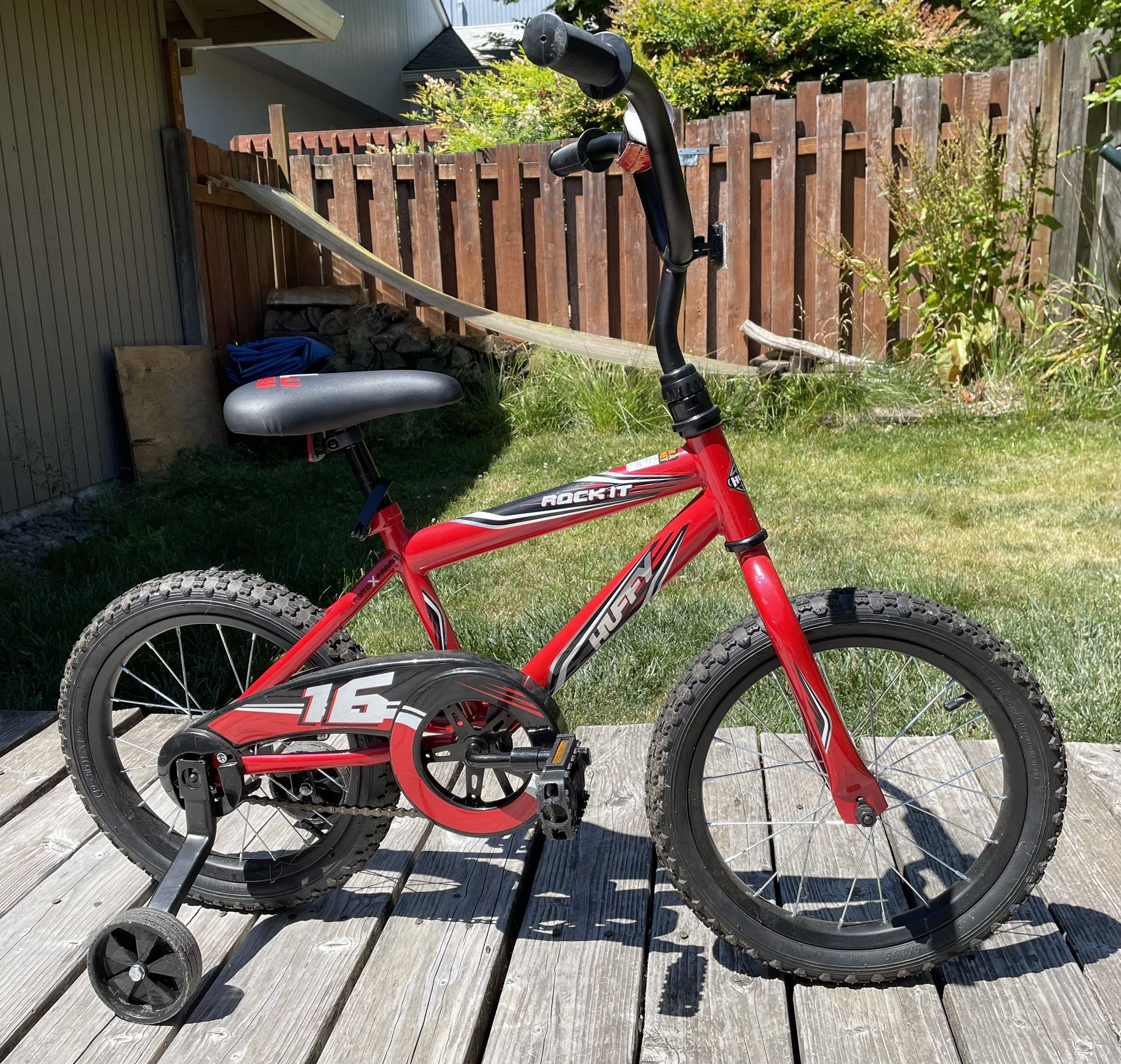Huffy 16" Rock It Kids Bicycle, Ages 4+ Years, Removable Training Wheels