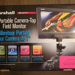 Marshall M-CT7 7" On-Camera LCD Field Monitor w/Battery + Charger, Tested