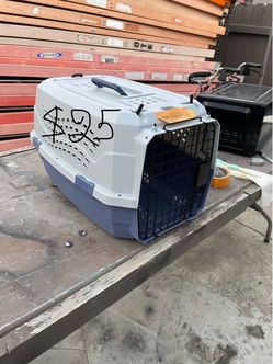 Excellent condition, pet carriers crates and wire enclose playing area