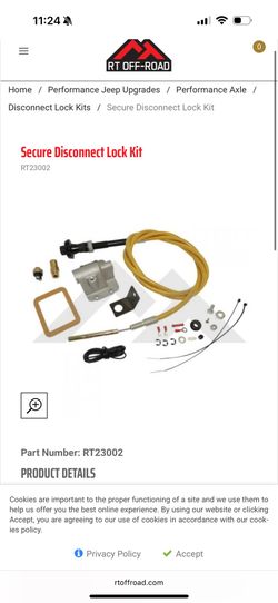 Secure Disconnect Lock Kit Jeep YJ Cj MJ 