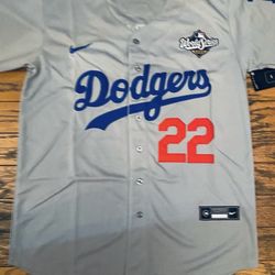 Kershaw Grey World Series Jersey