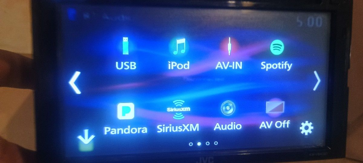 jvc double din with apples carplay android auto