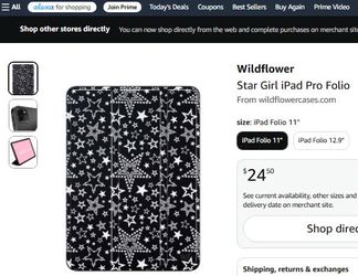 Star Girl iPad Pro 11 Folio-By WildFlower