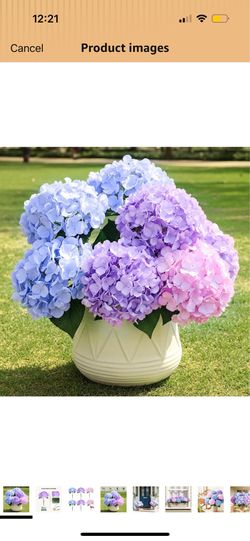 6 bundles hydrangea artificial flowers