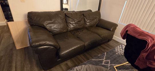 Leather couch