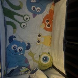 Monsters Inc Baby Crib Set