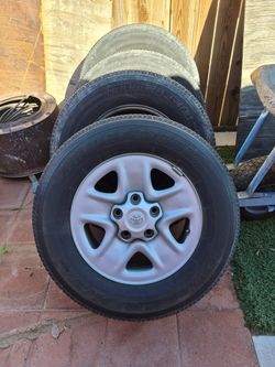 A set of Rims and tires