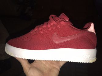 Red Air Force Flyknit