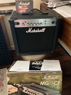 Marshall MG-15 CF Guitar Amplifier. Looks Brand new with box, instructions and warranty card. Works perfectly. Meet at kempsville library in Virginia 